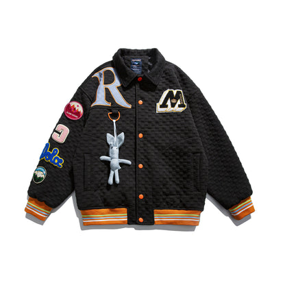 73r1 - Embroidered Loose Street Jacket