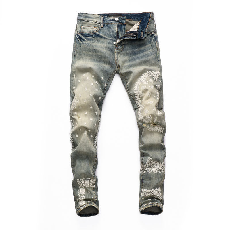 73r1 - Vintage Distressed Denim Jeans Men