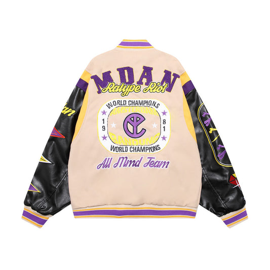 73r1 - Letterflex Embroidered Varsity Jacket